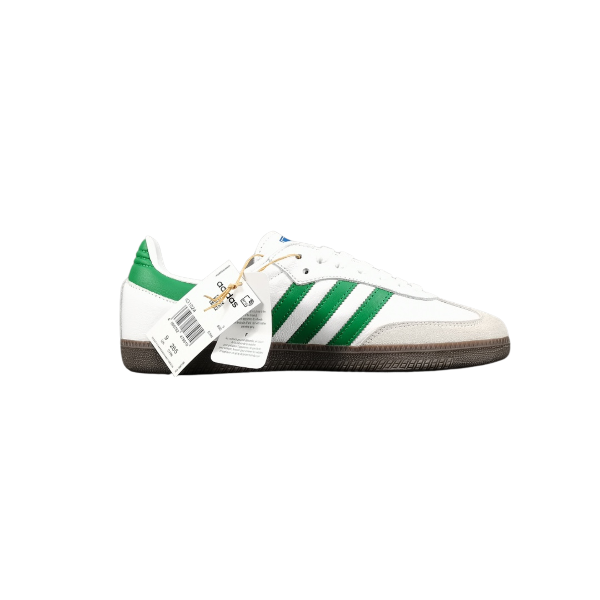 Adidas Originals Samba OG White Green (Brown Sole)