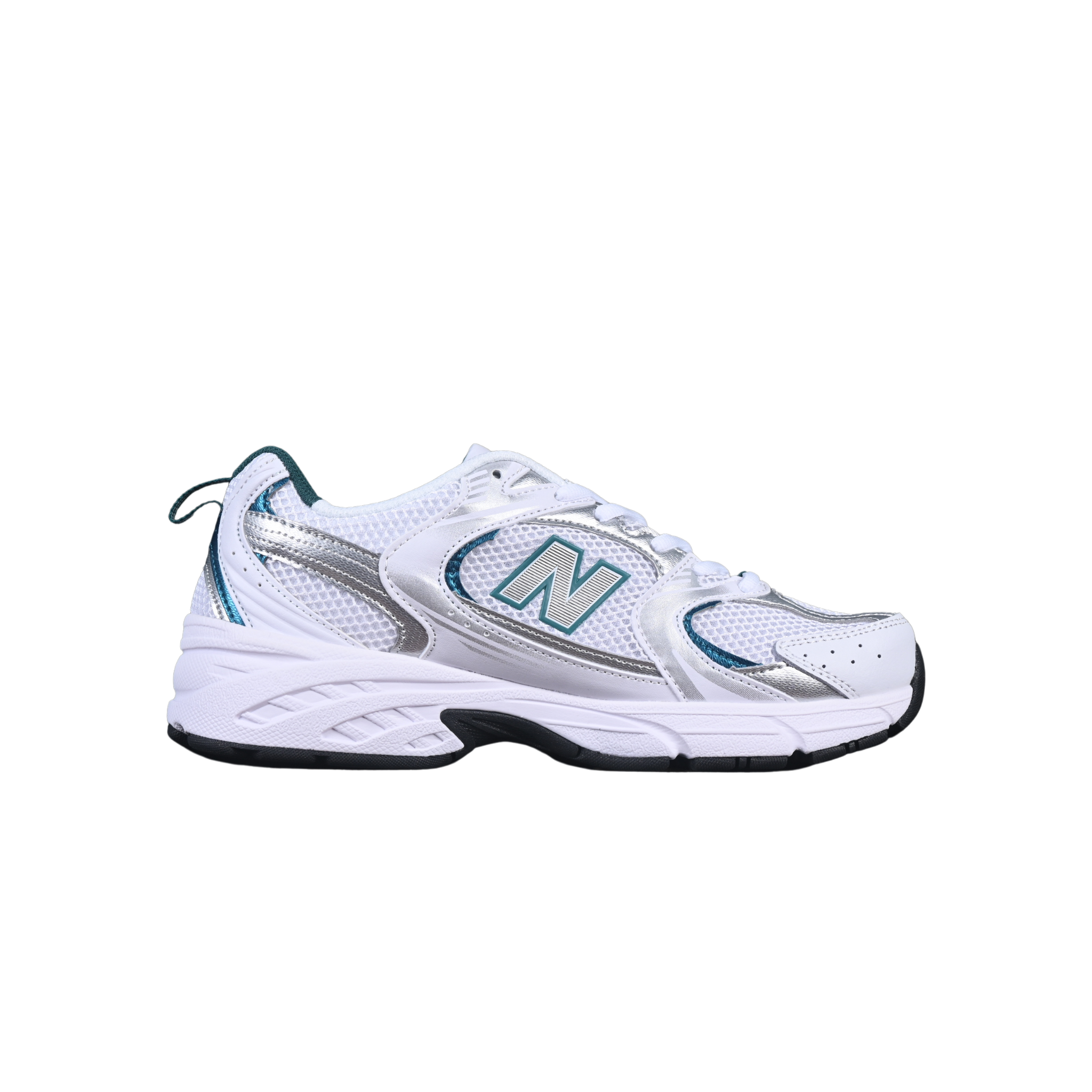 New Balance 530 White Navy Plate