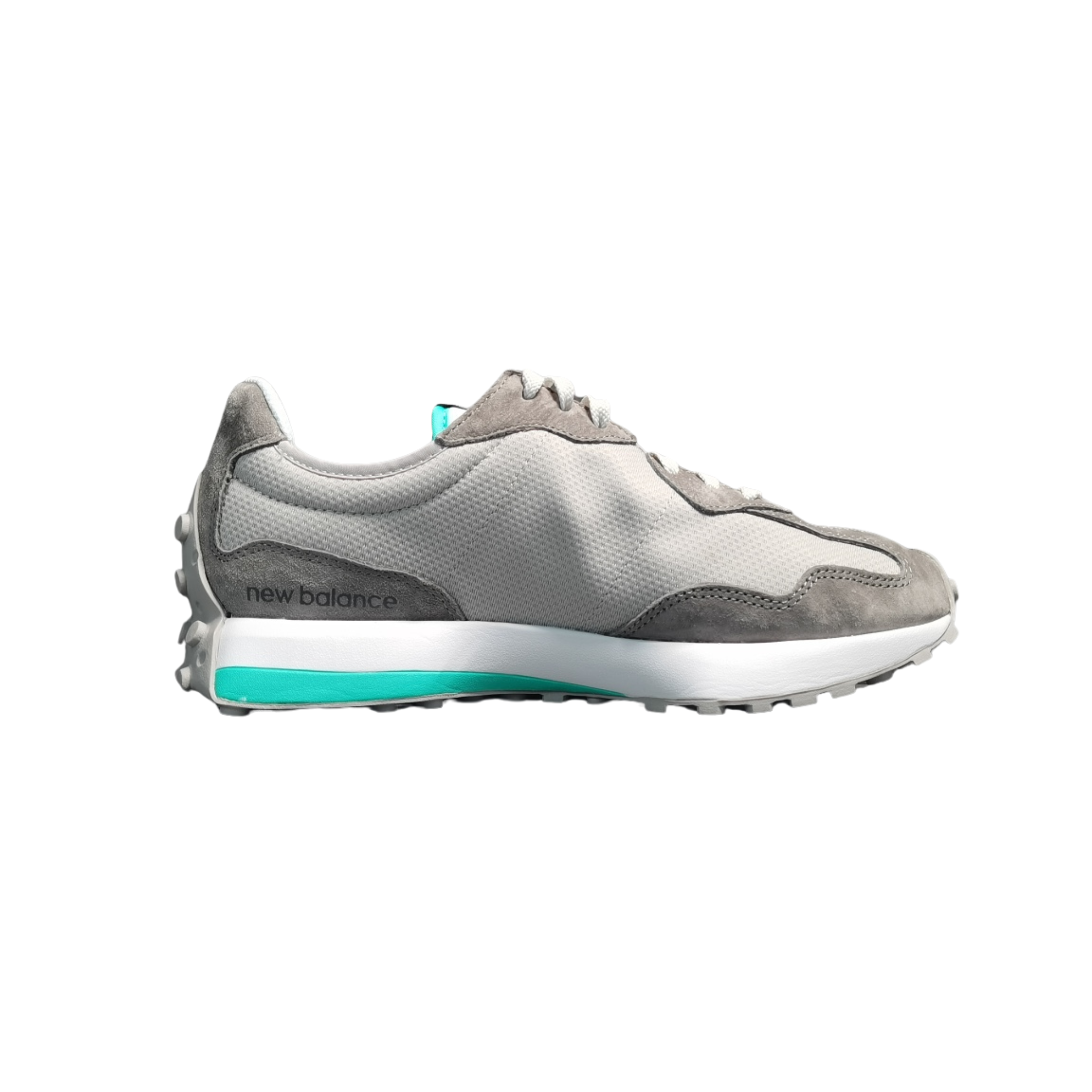 New Balance 327 Grey White (Blue Sole)