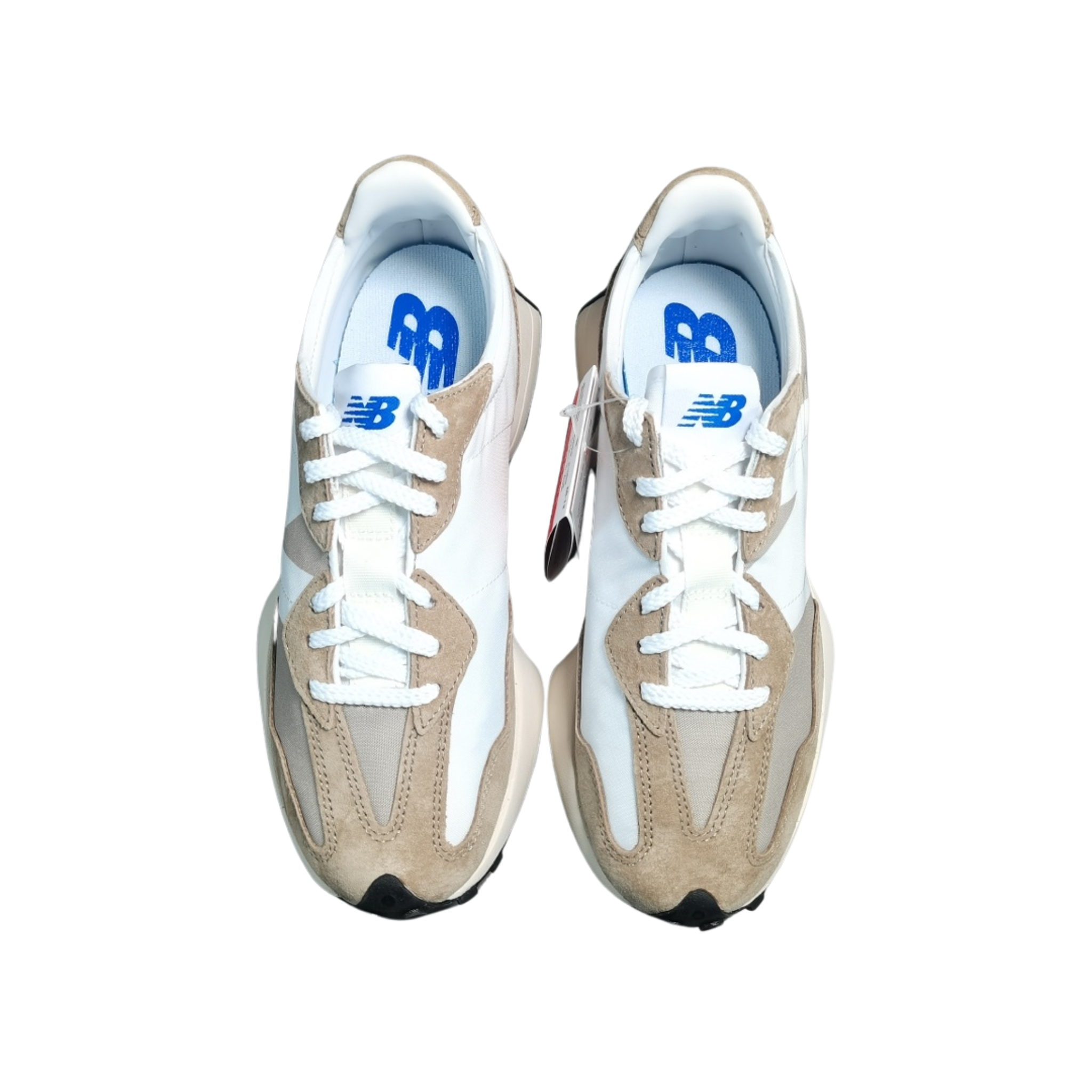 New Balance 327 White Light Brown