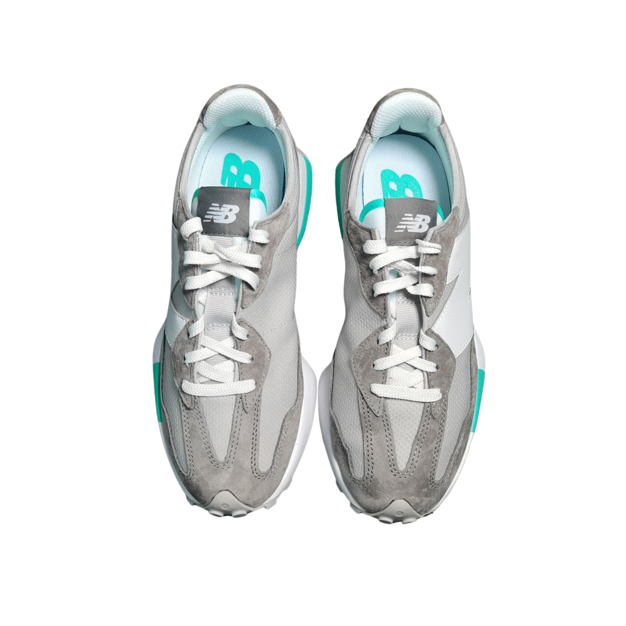 New Balance 327 Grey White (Blue Sole)